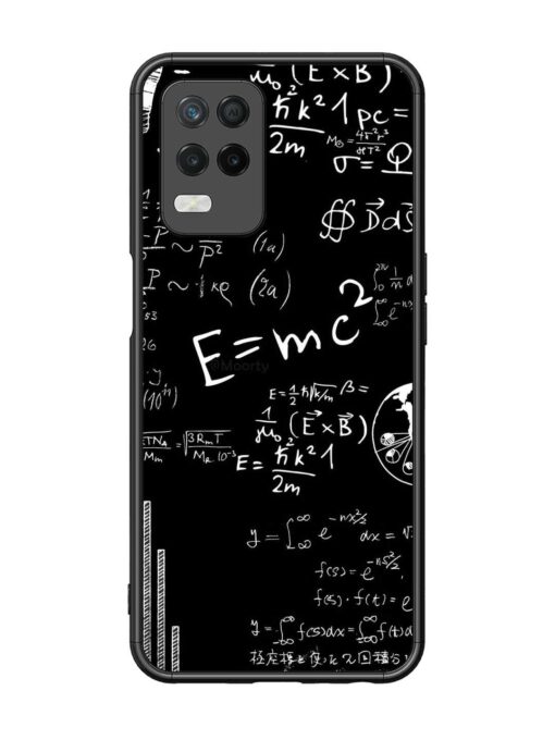 E=Mc2 Mass?Energy Equivalence Glossy Metal Phone Cover for Realme 8 (5G) Zapvi