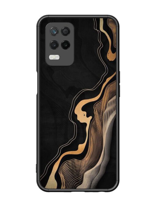 Abstract Art Glossy Metal TPU Phone Cover for Realme 8 (5G)