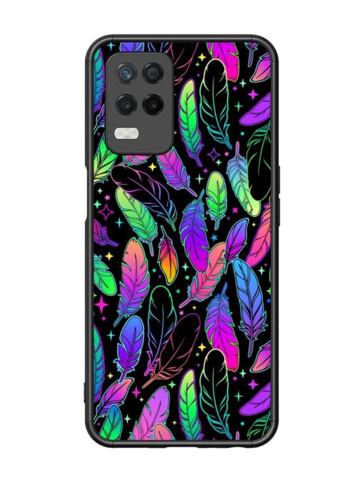 Bright Multi Colored Seamless Glossy Metal Phone Cover for Realme 8 (5G)