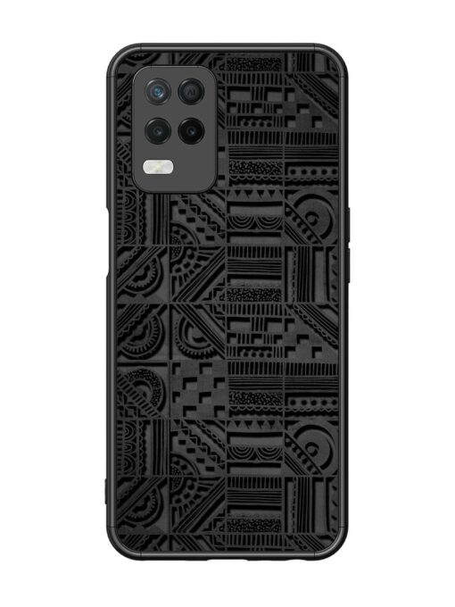 Seamless Pattern Glossy Metal Phone Cover for Realme 8 (5G)