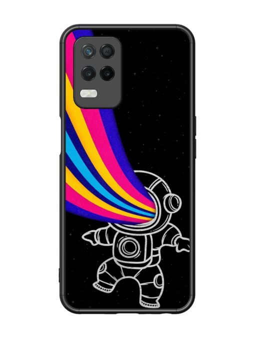 Astronaut Glossy Metal TPU Phone Cover for Realme 8 (5G) Zapvi