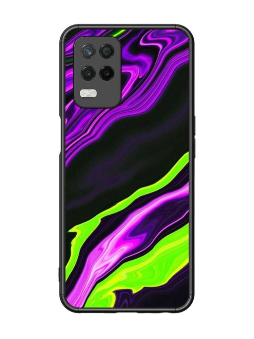 Bright Fluid Violet Glossy Metal Phone Cover for Realme 8 (5G)