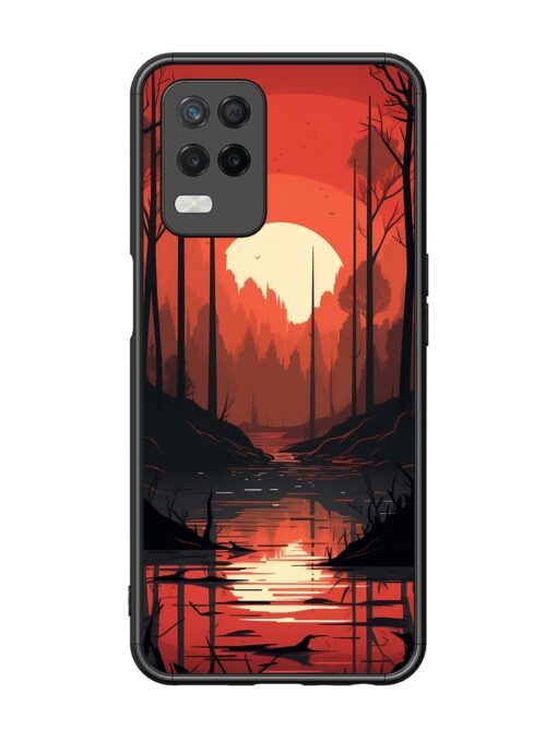 Natural Landscape Glossy Metal Phone Cover for Realme 8 (5G)