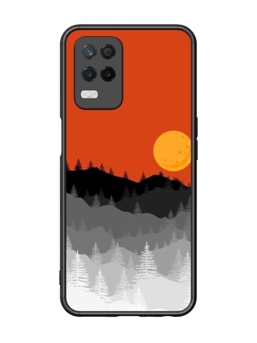 Mountain Lofi Sun Glossy Metal Phone Cover for Realme 8 (5G)