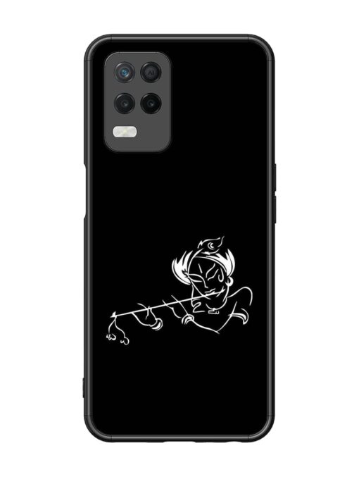 Krishna Flute Glossy Metal Phone Cover for Realme 8 (5G)