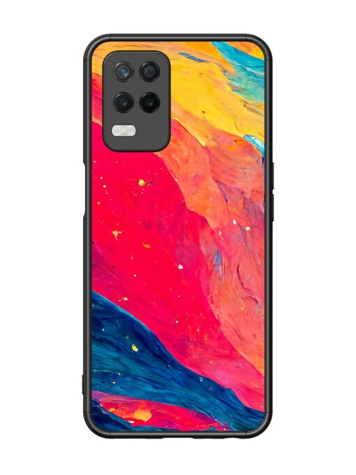 Starry Night Glossy Metal Phone Cover for Realme 8 (5G) Zapvi