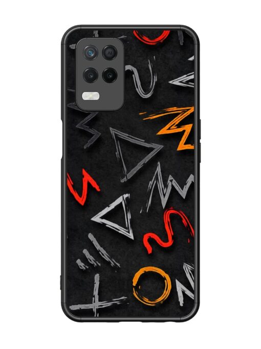 Grungy Graffiti Glossy Metal Phone Cover for Realme 8 (5G) Zapvi