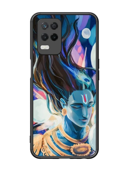 Bhagwan Sri Krishna Glossy Metal Phone Cover for Realme 8 (5G) Zapvi