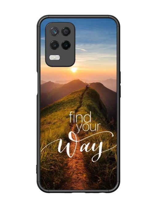 Find Your Way Glossy Metal Phone Cover for Realme 8 (5G)