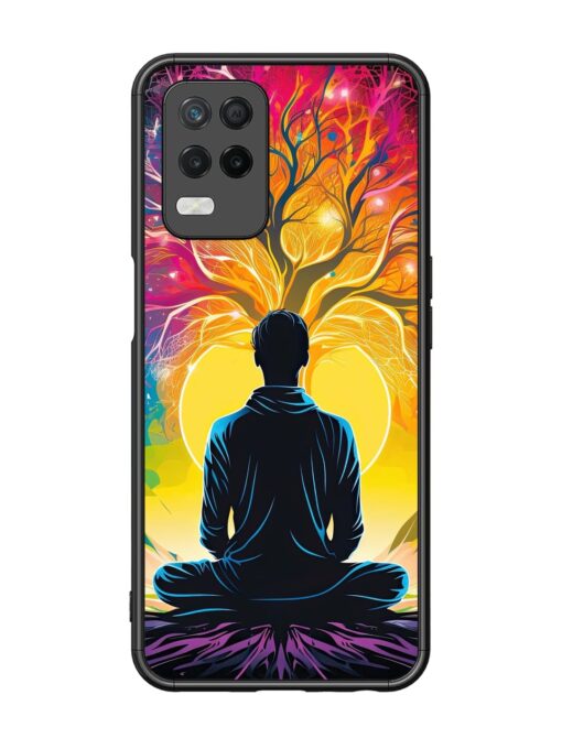 Mind Colourful Glossy Metal Phone Cover for Realme 8 (5G)