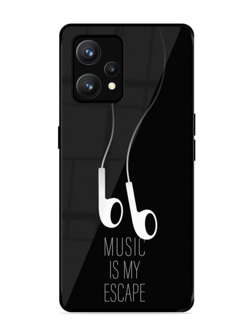 Music Is My Escape Glossy Metal Phone Cover for Realme 9 (4G)