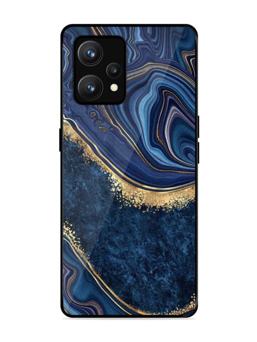 Abstract Background Blue Glossy Metal TPU Phone Cover for Realme 9 (4G) Zapvi