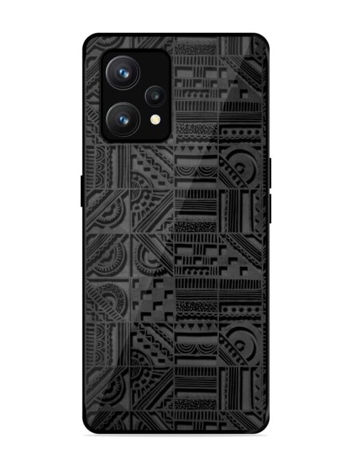 Seamless Pattern Glossy Metal Phone Cover for Realme 9 (4G)