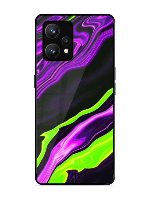 Bright Fluid Violet Glossy Metal Phone Cover for Realme 9 (4G)