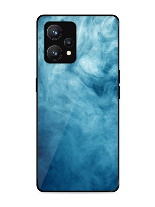 Blue Smoke Art Glossy Metal Phone Cover for Realme 9 (4G)