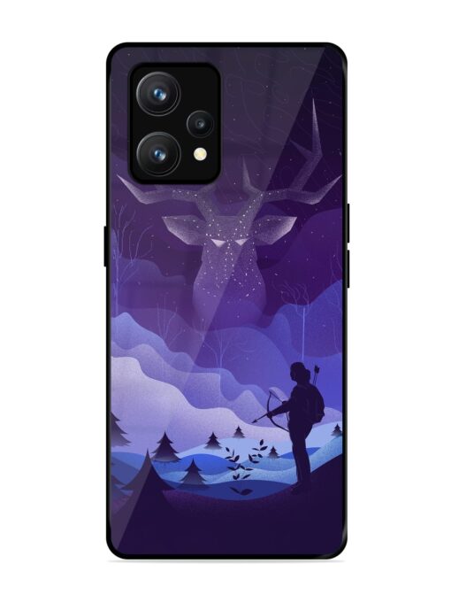 Deer Forest River Glossy Metal Phone Cover for Realme 9 (4G)