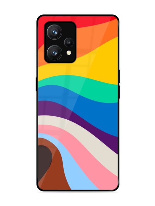 Minimal Pride Art Glossy Metal Phone Cover for Realme 9 (4G)