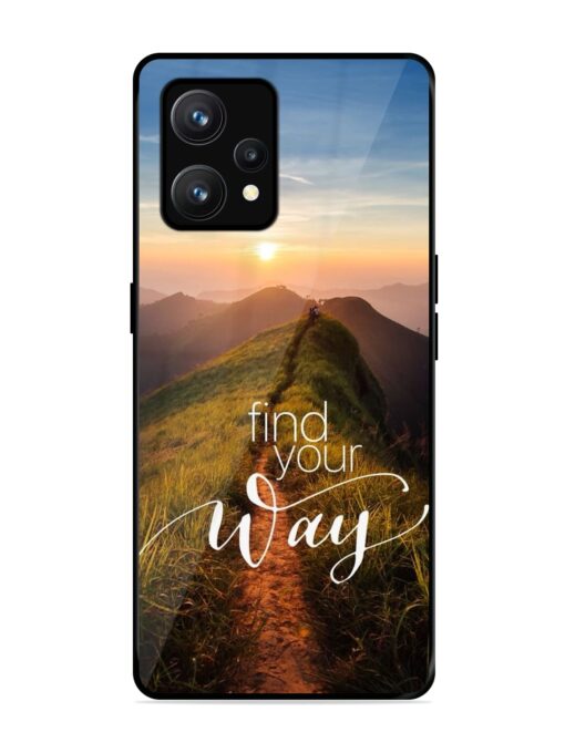 Find Your Way Glossy Metal Phone Cover for Realme 9 (4G)