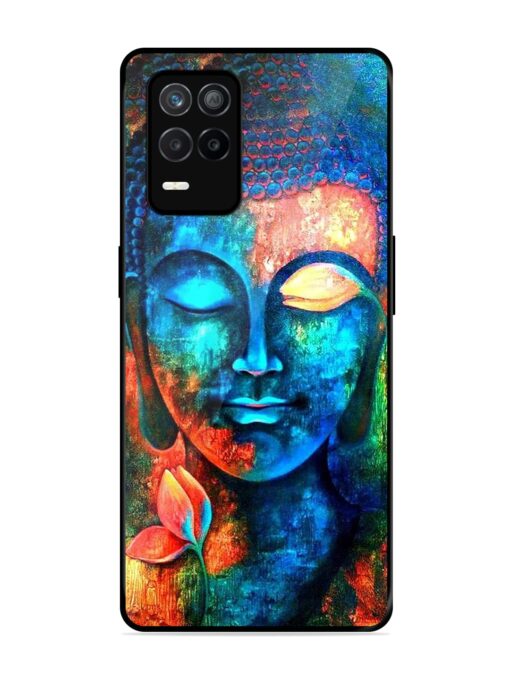 Buddha Painting Glossy Metal Phone Cover for Realme 9 (5G) Zapvi