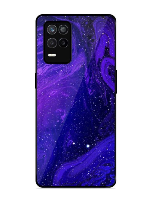 Galaxy Acrylic Abstract Art Glossy Metal Phone Cover for Realme 9 (5G)