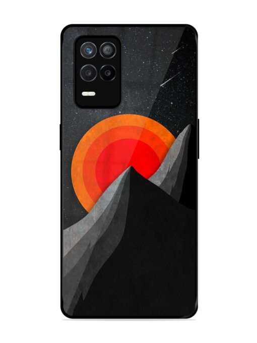 Black Mountain Glossy Metal Phone Cover for Realme 9 (5G) Zapvi