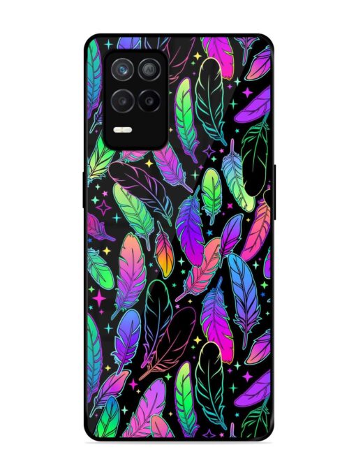 Bright Multi Colored Seamless Glossy Metal Phone Cover for Realme 9 (5G)