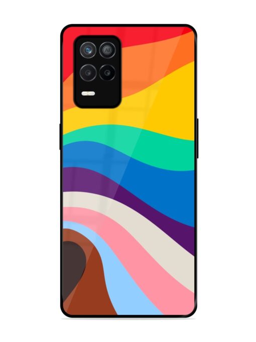 Minimal Pride Art Glossy Metal Phone Cover for Realme 9 (5G)