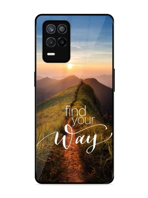 Find Your Way Glossy Metal Phone Cover for Realme 9 (5G)