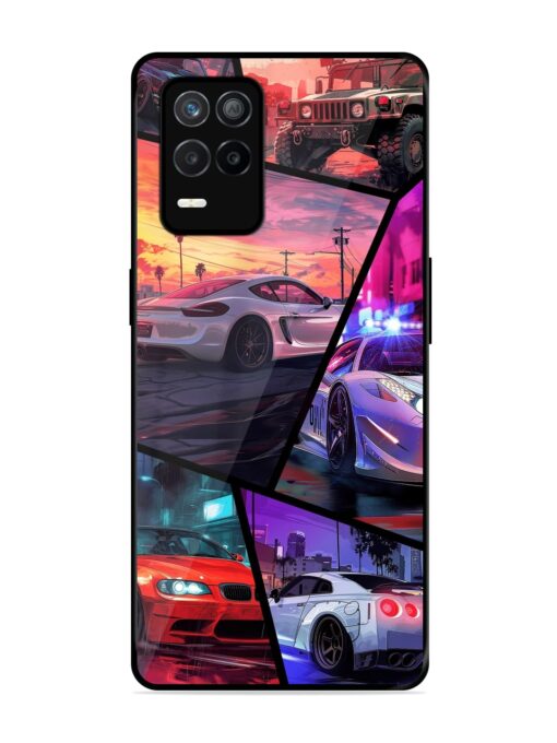 Ride In Pixels Glossy Metal Phone Cover for Realme 9 (5G) Zapvi