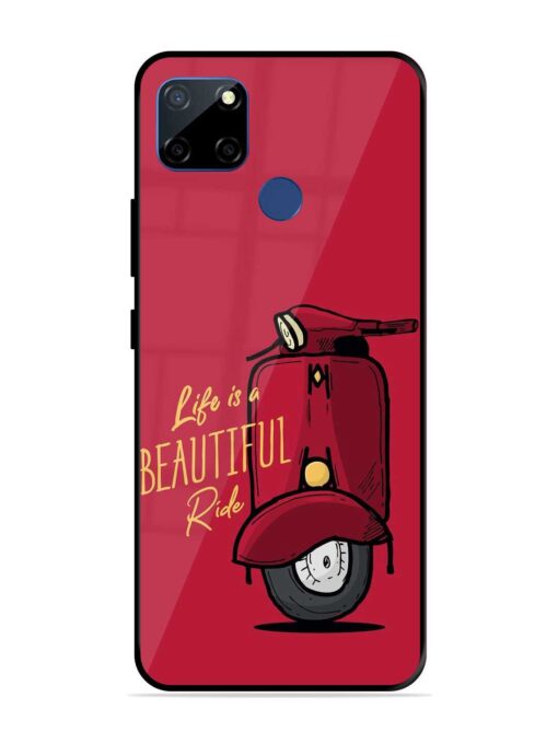 Life Is Beautiful Rides Glossy Metal Phone Cover for Realme C12