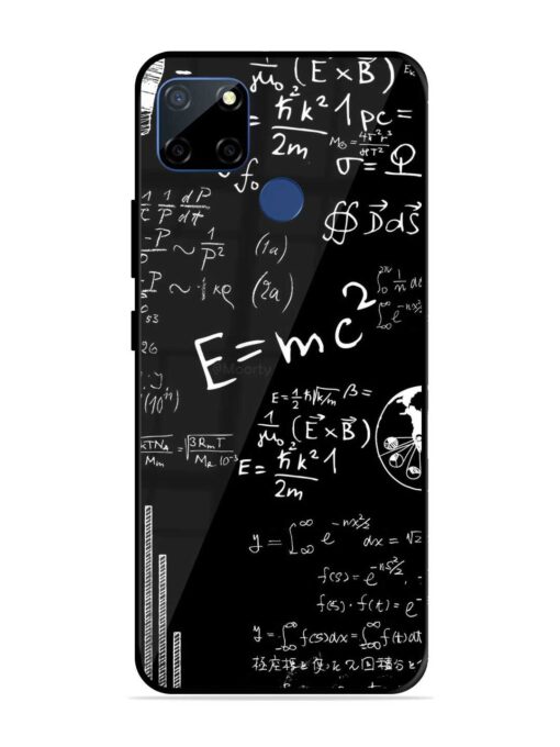 E=Mc2 Mass?Energy Equivalence Glossy Metal Phone Cover for Realme C12