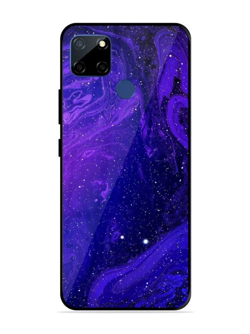 Galaxy Acrylic Abstract Art Glossy Metal Phone Cover for Realme C12 Zapvi