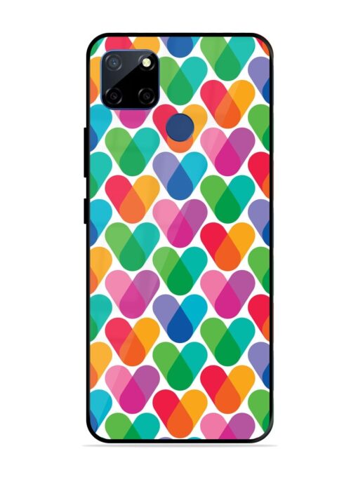 Overlapping Colors Colorful Glossy Metal TPU Phone Cover for Realme C12