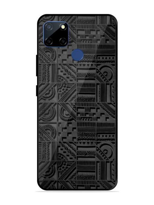 Seamless Pattern Glossy Metal Phone Cover for Realme C12