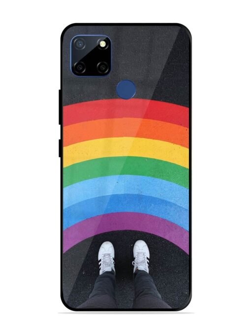 Legs Rainbow Glossy Metal TPU Phone Cover for Realme C12