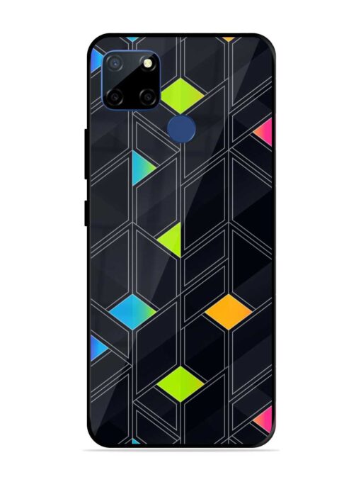 Abstract Mosaic Seamless Glossy Metal Phone Cover for Realme C12