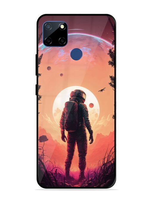 Red Sky At Morning Glossy Metal Phone Cover for Realme C12