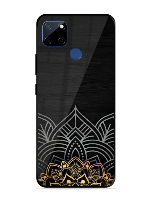 Decorative Golden Pattern Glossy Metal Phone Cover for Realme C12