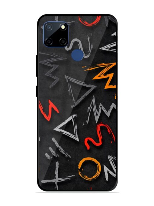 Grungy Graffiti Glossy Metal Phone Cover for Realme C12