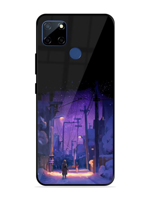 Winter Anime Art Glossy Metal Phone Cover for Realme C12 Zapvi