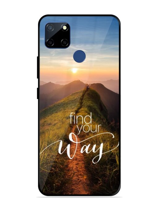 Find Your Way Glossy Metal Phone Cover for Realme C12 Zapvi