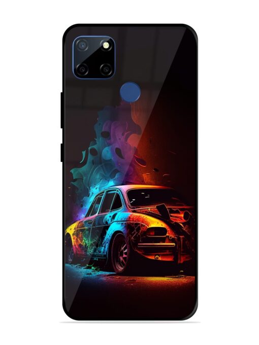 High Classic Car Art Glossy Metal Phone Cover for Realme C12