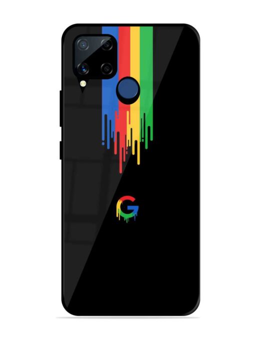 Google Logo Glossy Metal Phone Cover for Realme C15 Zapvi