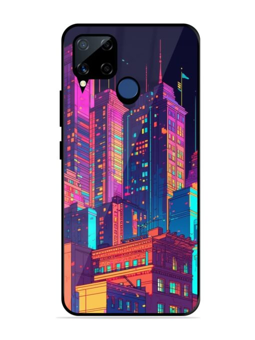 City View Glossy Metal Phone Cover for Realme C15 Zapvi