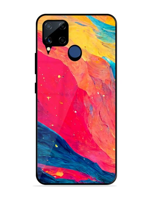 Starry Night Glossy Metal Phone Cover for Realme C15 Zapvi