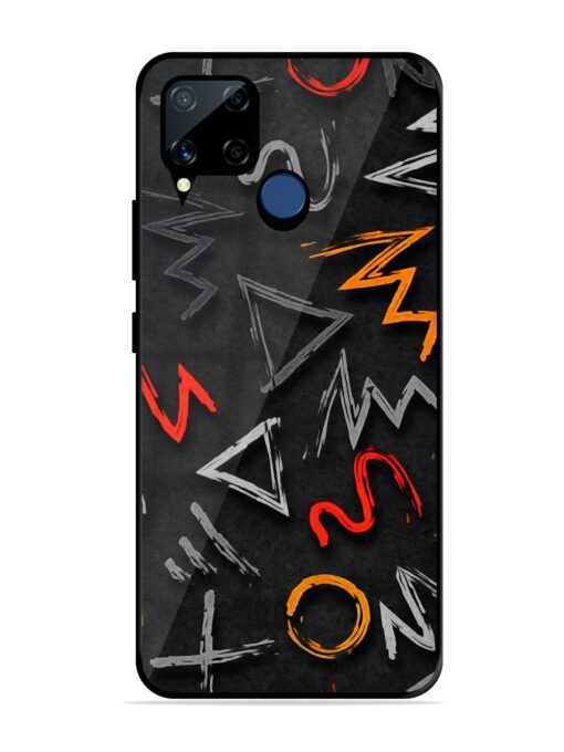 Grungy Graffiti Glossy Metal Phone Cover for Realme C15 Zapvi