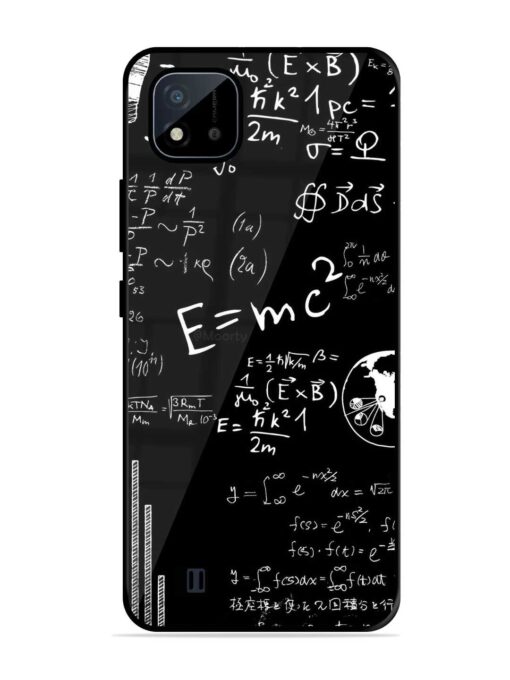 E=Mc2 Mass?Energy Equivalence Glossy Metal Phone Cover for Realme C20 Zapvi