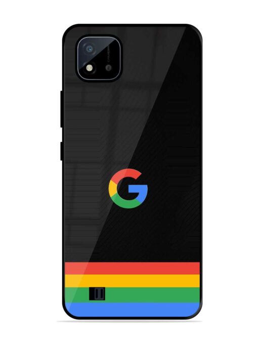 Google Logo Art Glossy Metal Phone Cover for Realme C20