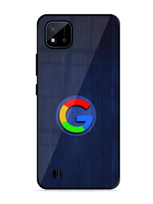 Google Logo Printed Glossy Metal TPU Phone Cover for Realme C20