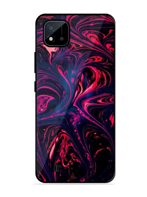 Abstract Background Glossy Metal Phone Cover for Realme C20 Zapvi